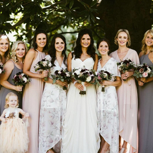 Mistmatched bridal party
