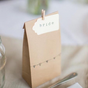 Brown Paper Bag Wedding Favor