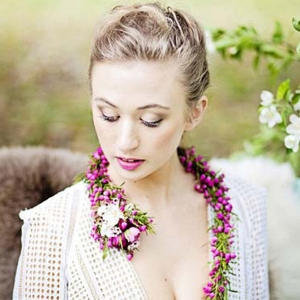Bride With Floral Necklace