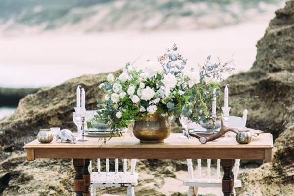 Bohemian Beach Style Tablescape