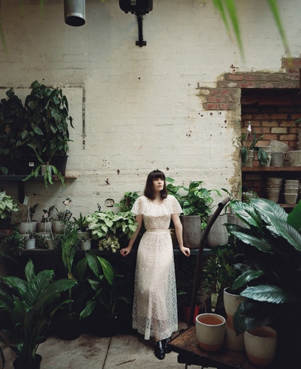 Bride In Greenhouse