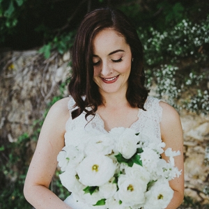 Bride With White Bouquet