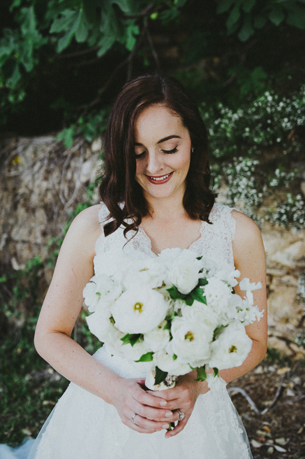 Bride With White Bouquet
