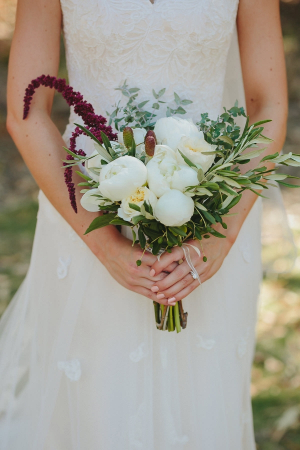 Marsala And White Bouquet