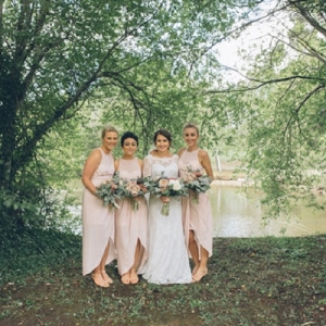 Bridesmaids In Pale Pink