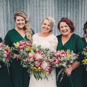 Bridesmaids In Emerald Green