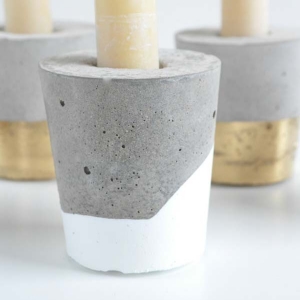 Handmade Concrete Candle Holders