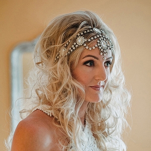 Bride With Jewelled Hairpiece