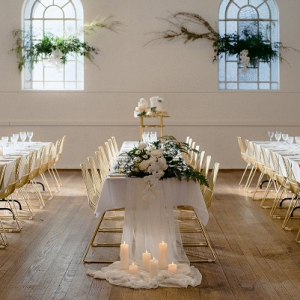 Elegant royal wedding table design