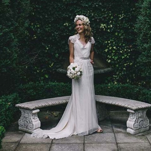 Bride With Wedding Dress With Waistband