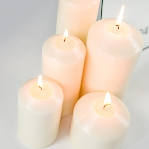 Glowing Pillar Candles