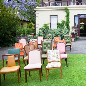 Vintage Chairs At Wedding