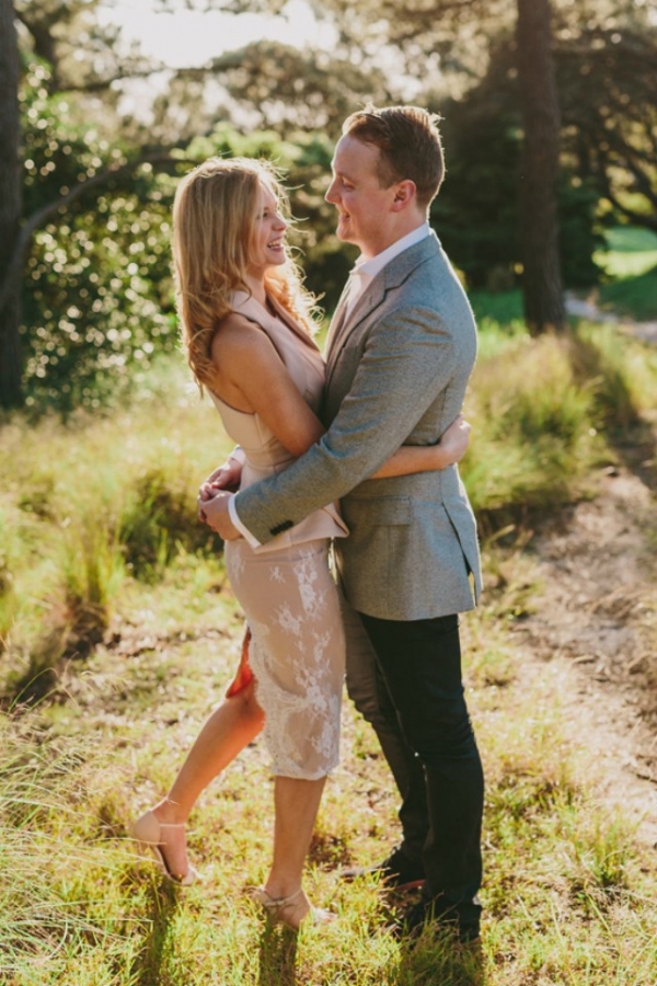 Chic Country Engagement Photo