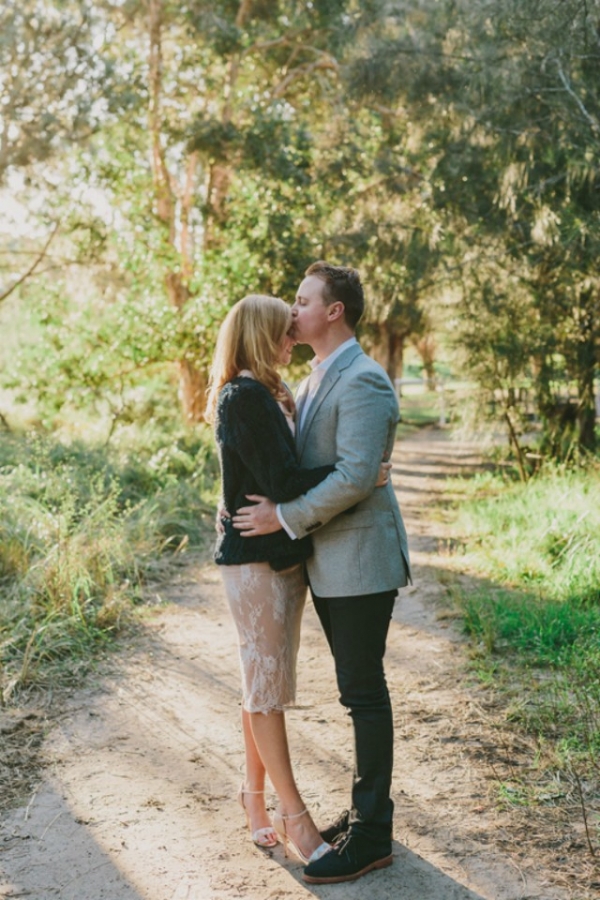 A Sweet Country Engagement Photo