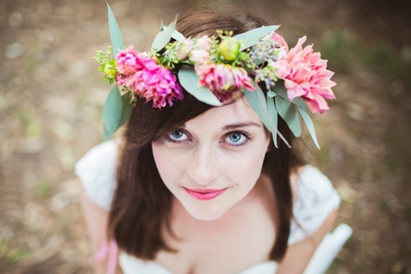 Bride With Floral Crown