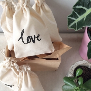 Hand Lettered Gift Bags