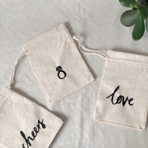 Hand Lettered Gift Bags 