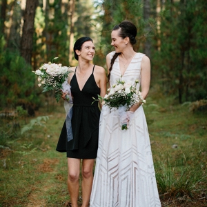 Bride With Her Maid of Honor