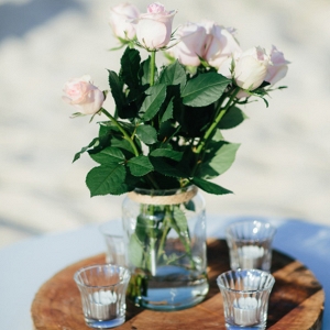 Pink Rose Table Decor