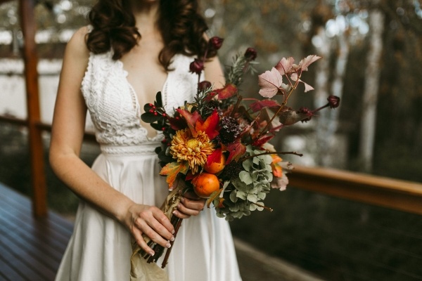 Fall bridal bouquet