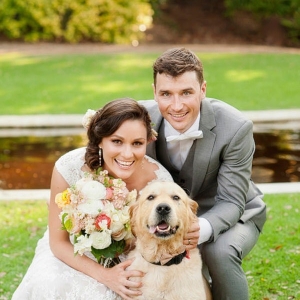 The Couple with their Lovely Dog
