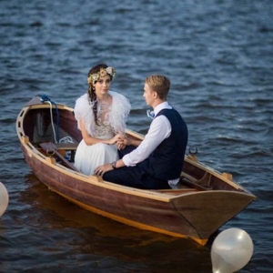 Newlyweds In A Rowboat