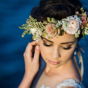 Bride With Floral Wreath