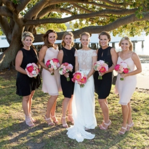 The Bride with Bridesmaids