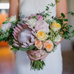 Peach And Pink Bouquet