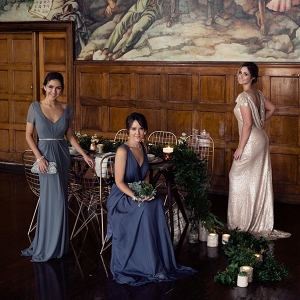 Jewel Tone Bridesmaid Gowns