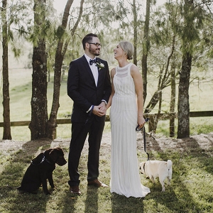 Newlyweds With Dogs
