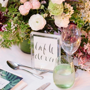 Pink And Green Tablescape
