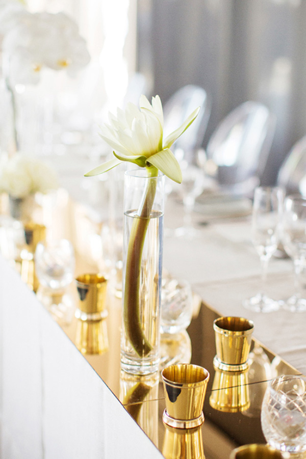 Gold Wedding Tablescape