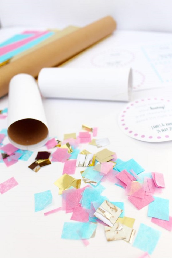 Make your own confetti thower