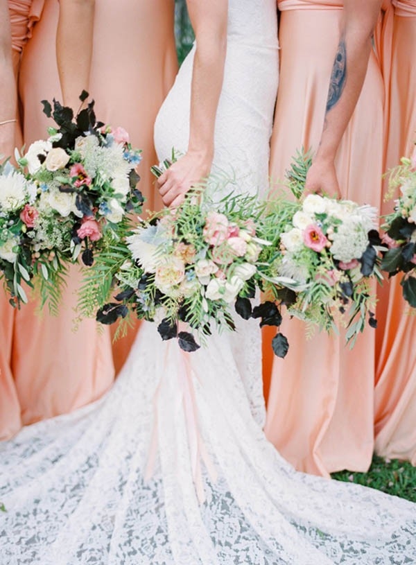 Bridesmaids In Peach