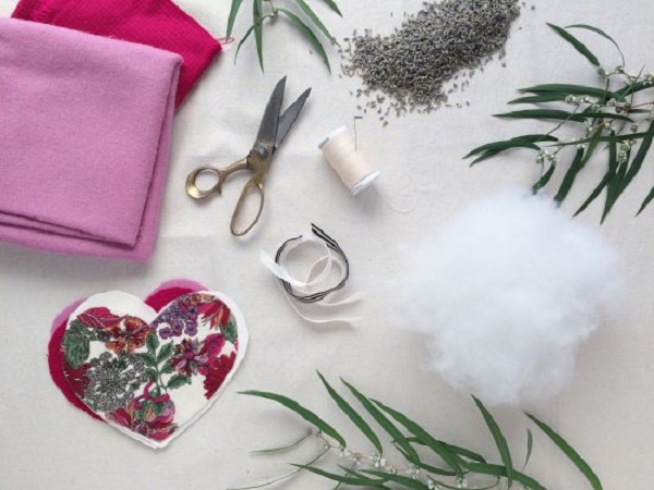 Fabric Lavender Hearts Tutorial
