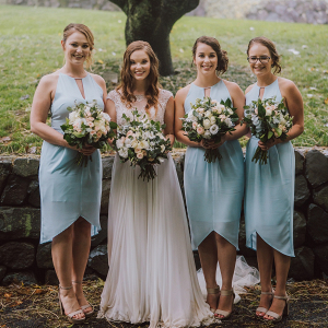 Light blue bridesmaid dresses