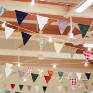 Colorful Fabric Bunting