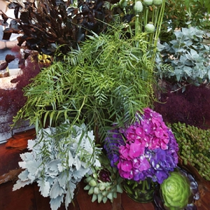 Purple And Green Floral Arrangement