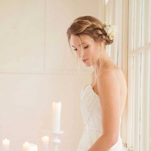 Bride With Braided Hairstyle