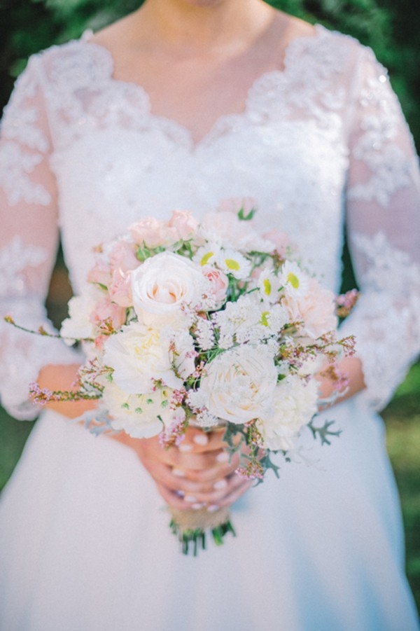 Pink And White Bridal Bouquet