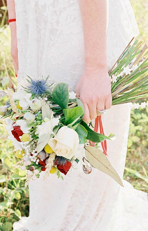 Red White And Blue Bouquet