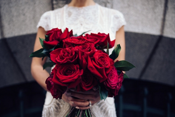 Deep Red Rose Bouquet