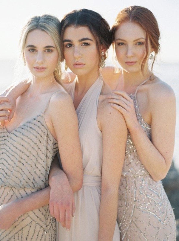 Beaded Bridesmaid Gowns