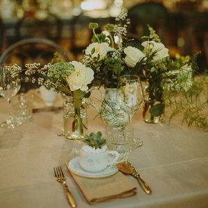 Tablescape With Greenery
