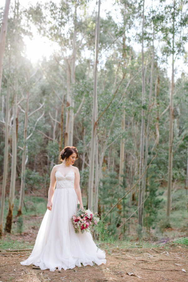 Dreamy Bride In Forest