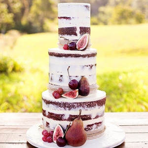 Red Velvet Naked Wedding Cake