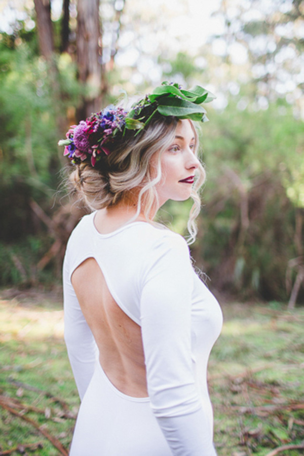 Bride with Floral Crown