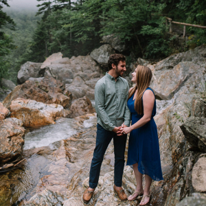 Majestic outdoor engagement session in New Hampshire Carolina
