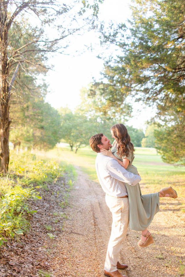 Romantic engagement session in Oklahoma